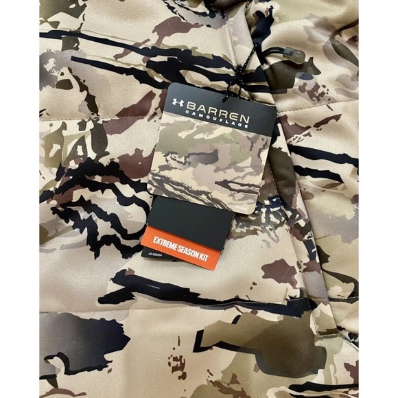 Under Armour Timber Hunting Jacket Ridge Reaper Barren Camo Extreme Season Sz M - Picture 10 of 11